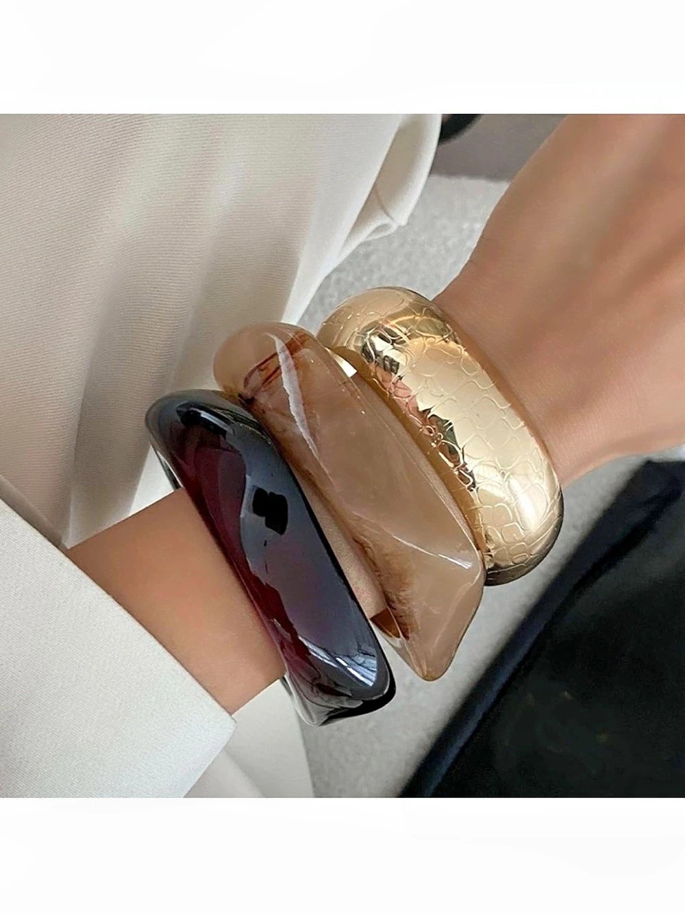 Chic Bangle Trio Set - Picture 3 of 6